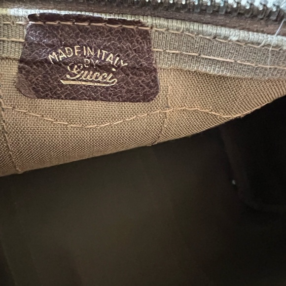 Gucci Vintage Boston Sherry Line handbag Leather PVC bag - Picture 8 of 10